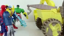 Marvel Superheroes Mashers Spiderman Captain America Wolverine and Disney Cars Toy Screami