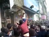 Iran, Iranians defeating anti protest police.mp4