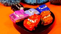 Cookie Monster Eats Disney Pixar Cars Lightning Mcqueen, Mater, Sally Micro Drifters and More!