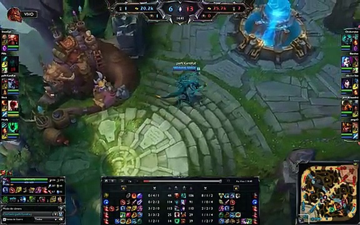 LoL Br Pro Replay (Mid) - (Cho'Gath) paiN Kami