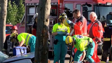 Automobilist rijdt tegen boom in Onstwedde - RTV Noord