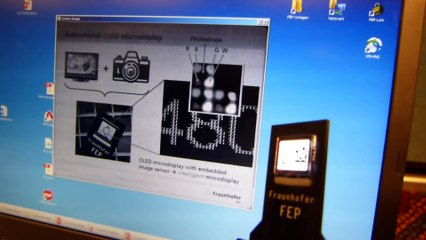 Bi-directional micro OLED display - 1,667 pixels-per-inch! Hands-on