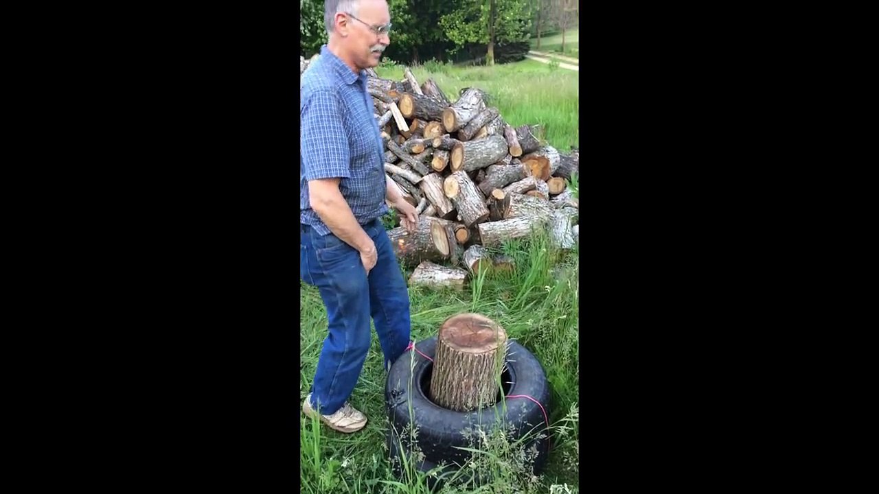 Une astuce facile et pratique pour couper du bois