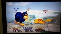 Donkey Kong and Pikachu pwn Fox - smash bros melee