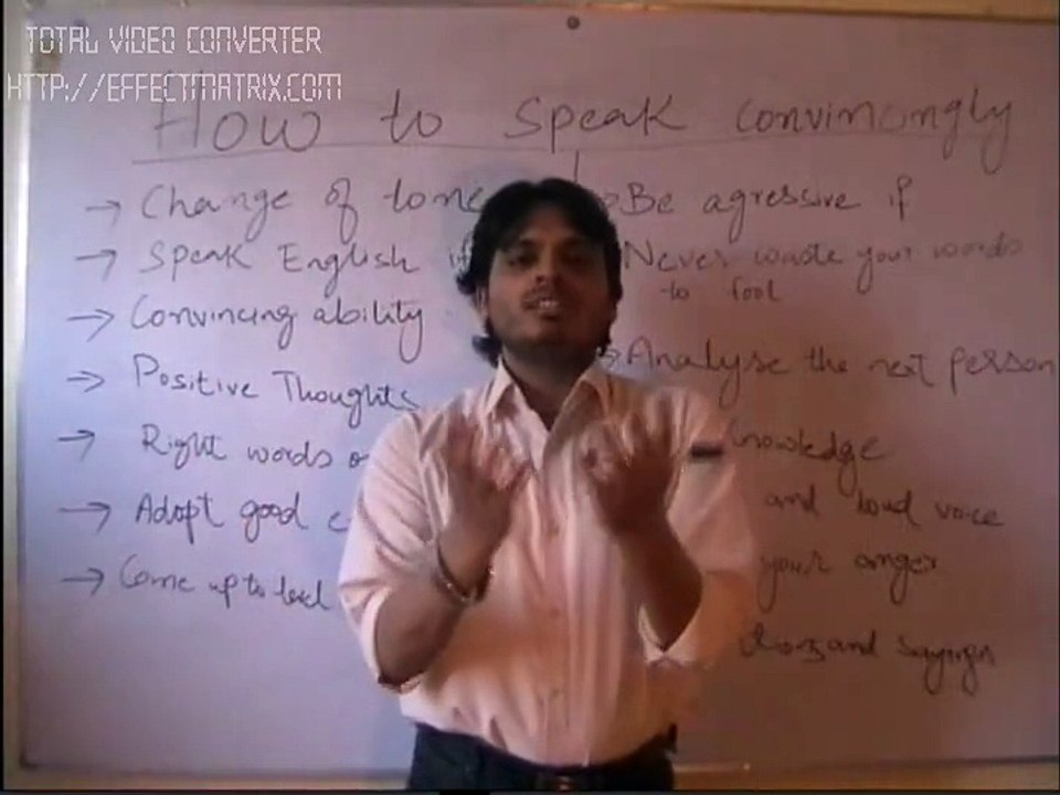 How to speak convincingly