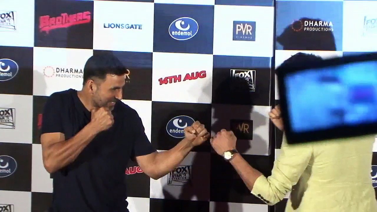 Brothers Trailer Launch Sidharth gives a SHOCK to Akshay