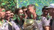 Australia celebrate winning the Cricket World Cup 2015 at Federation Square, Melbourne