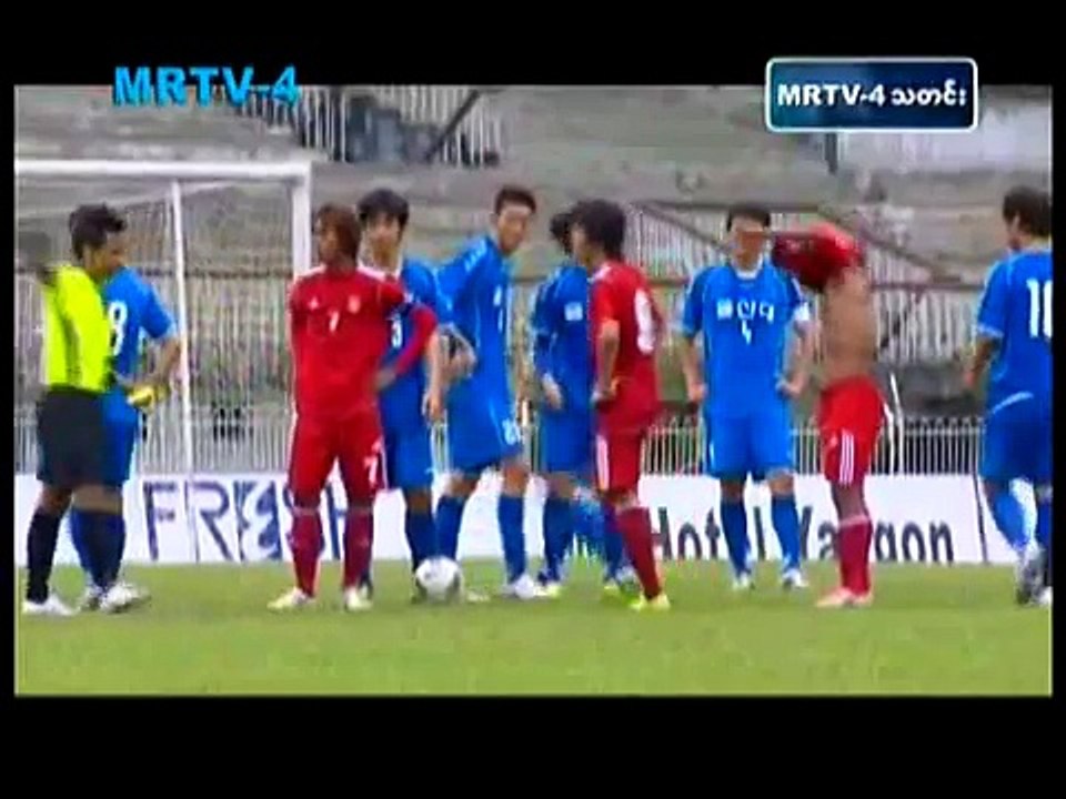 Football - Myanmar vs Singapore in Brunei