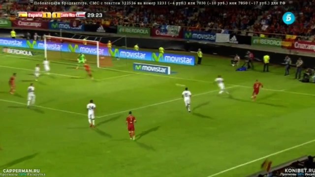 Cesc Fàbregas Goal - Spain vs Costa Rica 2-1 ( Friendly Match ) 2015 HD
