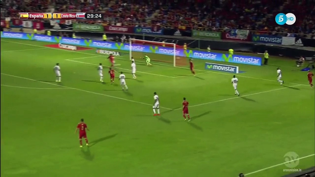 Fábregas Goal 2:1 - Spain vs Costa Rica 11.06.2015