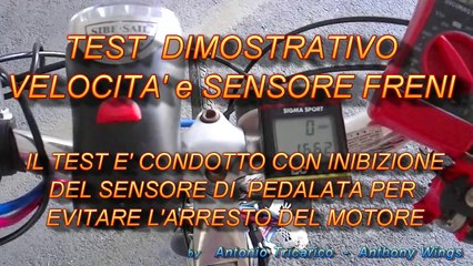 Bicicletta elettrica Test Velocità Electric Bike EBE Project 2012 SPEED TEST