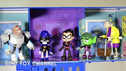 TEEN TITANS GO Parody Robin's Birthday w/ Darth Vader, Batman, Ninja Turtle by EpicToyChan
