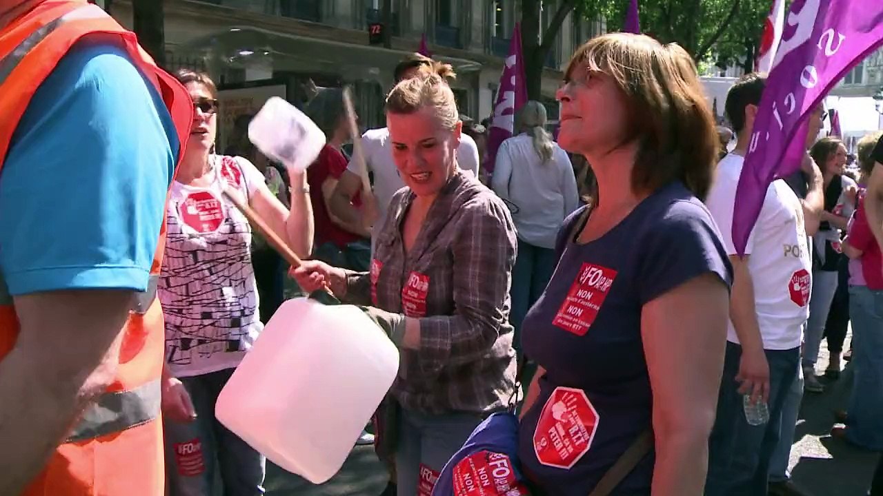 Grève à l'AP-HP: leurs agents marchent vers l'Elysée