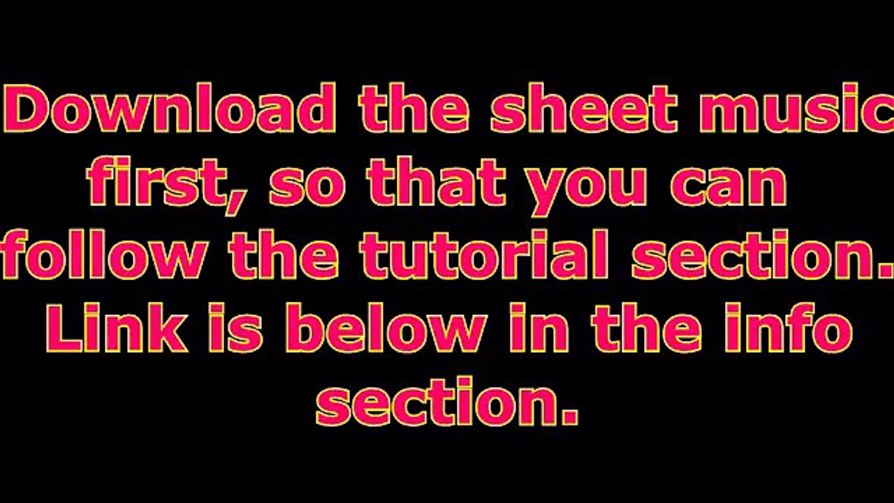 His Eye Is On The Sparrow:  Piano Solo and Tutorial