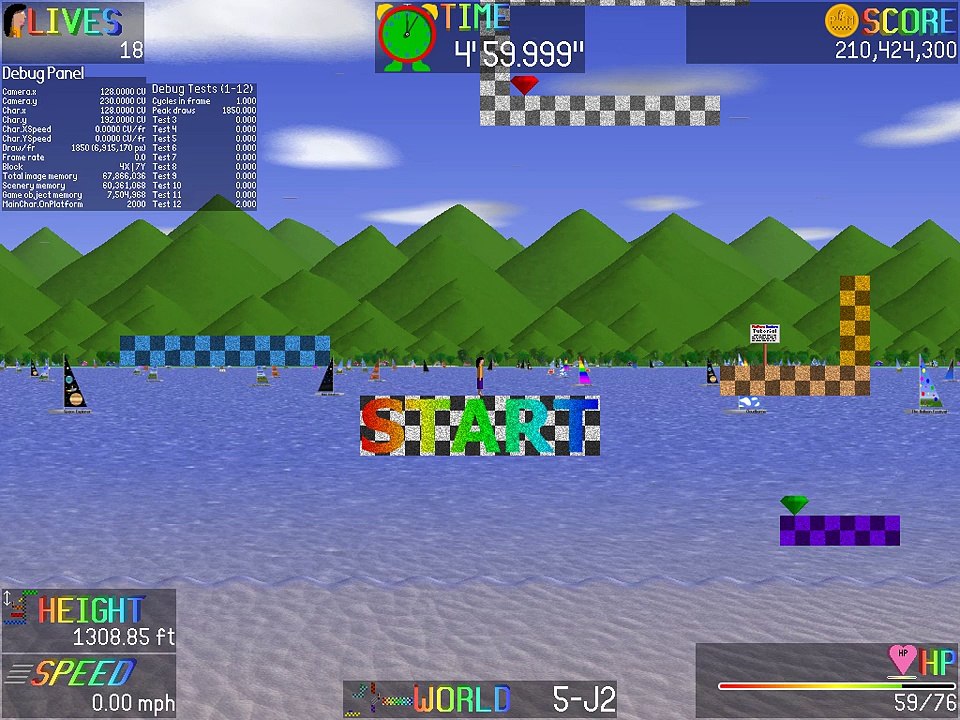 Platform Masters development (June 11, 2015) - trees in worlds 5, 7, 8, and 9
