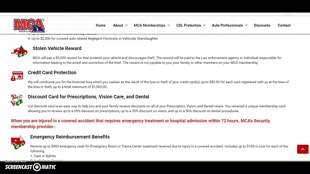 MCA Daily Hospital Benefit