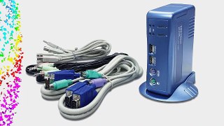 TRENDnet 2-Port PS/2/USB KVM Switch Kit w/ Audio (Includes 2x KVM Cables)
