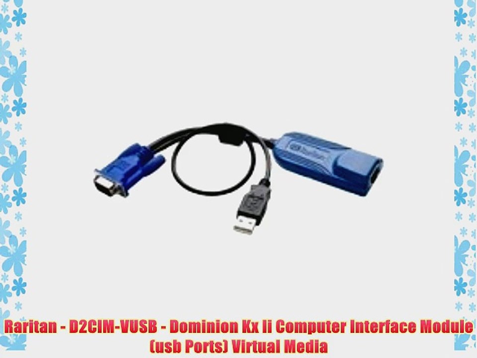 Raritan - D2CIM-VUSB - Dominion Kx Ii Computer Interface Module (usb Ports) Virtual Media