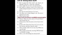 Listening Practice Through Dictation 1- Unit 37 Driving Down South (Repeat 10 times)