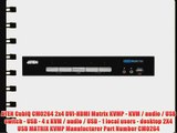 ATEN CubiQ CM0264 2x4 DVI-HDMI Matrix KVMP - KVM / audio / USB switch - USB - 4 x KVM / audio
