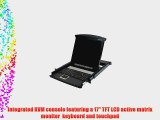 IOGEAR 1-Port Integrated KVM Console with 17 Inch TFT LCD Active Matrix Monitor Keyboard and