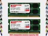 Komputerbay 8GB (2x 4GB) DDR3 SODIMM (204 pin) 1333MHz PC3-10600 8 GB (9-9-9-24) Laptop Memory