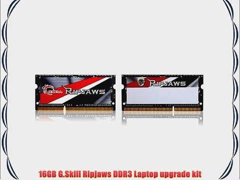 G.Skill Ripjaws Series Laptop Memory F3-1600C9D-16GRSL 16GB (2 x 8G) DDR3 SO-DIMM 1.35v Dual-channel