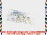 Eathtek New Glossy Black keyboard for Acer Aspire 6530 6530G 6930 6930G Series Laptop / Notebook