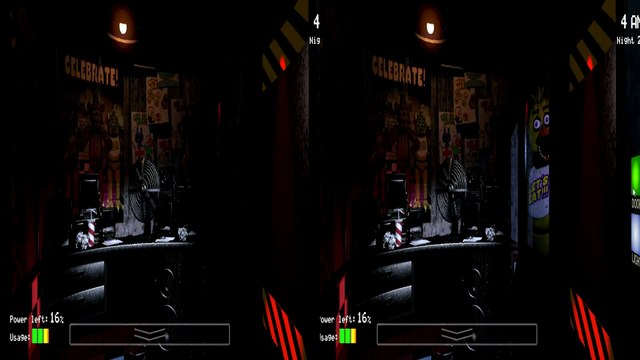 [3D]Five Nights at Freddy s (Part 1-Night 1-3)(3D Side by Side for PC 3D phones 3D TVs Crossed Eyes)