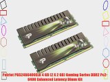 Patriot PGS24G6400ELK 4 GB (2 X 2 GB) Gaming Series DDR2 Pc2-6400 Enhanced Latency Dimm Kit