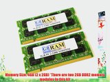4GB DDR2 Memory RAM Kit (2 x 2GB) for Dell Inspiron E1405 E1505