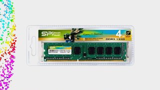 Silicon Power 4GB (1x4GB) DDR3-1333 PC3-10600 Non-ECC 240-Pin SDRAM Desktop Memory Not a kit