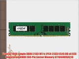 Crucial 16GB Single DDR4 2133 MT/s (PC4-2133) CL15 DR x4 ECC Registered DIMM 288-Pin Server