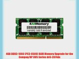 4GB DDR3-1066 (PC3-8500) RAM Memory Upgrade for the Compaq/HP DV5 Series dv5-2074dx
