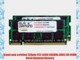 8GB 2X4GB Memory RAM for Dell Inspiron 1440 200pin 800MHz PC2-6400 DDR2 SO-DIMM Black Diamond