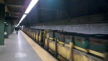 NYCTA Subway: Northbound R68 (D) & R32 / R127 Garbage Train   R160 (R) @ Atlantic Ave-Barclays Ctr