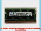 For Samsung DDR DDR3 Sodimm Ram PC3-10600 1333 4GB 4 GB 4G Memory RAM Card
