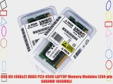 8GB Kit (4GBx2) DDR3 PC3-8500 LAPTOP Memory Modules (204-pin SODIMM 1066MHz) Genuine A-Tech