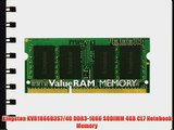 Kingston KVR1066D3S7/4G DDR3-1066 SODIMM 4GB CL7 Notebook Memory
