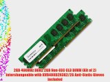 2GB 400MHz DDR2 2GB Non-ECC CL3 DIMM (Kit of 2) interchangeable with KVR400D2N3K2/2G Anti-Static
