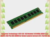Kingston Technology 4 GB (1x4  GB Module) 1333MHz DDR3 PC3-10600 240-Pin ECC DIMM for Select