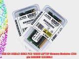 8GB Kit (4GBx2) DDR3 PC3-10600 LAPTOP Memory Modules (204-pin SODIMM 1333MHz) Genuine A-Tech