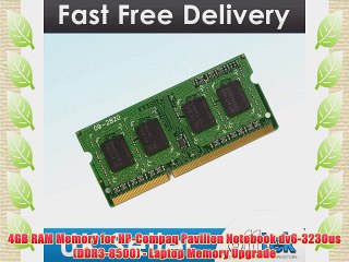 4GB RAM Memory for HP-Compaq Pavilion Notebook dv6-3230us (DDR3-8500) - Laptop Memory Upgrade