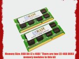 8GB DDR3 Memory RAM Kit (2 x 4GB) for Toshiba Satellite L675D-S7017 L655D-S5050