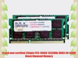 8GB 2X4GB Memory RAM for Dell XPS Laptop 17 (L702X) DDR3 SO-DIMM 204pin PC3-10600 1333MHz Black