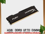 Kingston HyperX FURY 4GB 1333MHz DDR3 CL9 DIMM - Black (HX313C9FB/4)