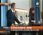 Visión Siete: Visita de Ban Ki-moon a la Argentina