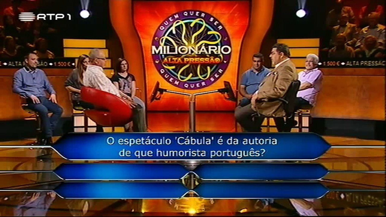 Quem Quer Ser Milionário - José Carlos Malato vs. Rui Sinel de Cordes
