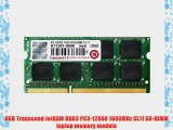 8GB Transcend JetRAM DDR3 PC3-12800 1600MHz CL11 SO-DIMM laptop memory module