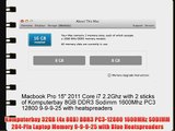 Komputerbay 32GB (4x 8GB) DDR3 PC3-12800 1600MHz SODIMM 204-Pin Laptop Memory 9-9-9-25 with